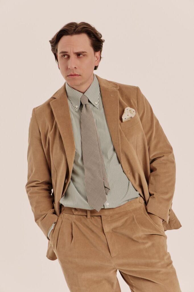 Вельветовый Deconstructed Костюм