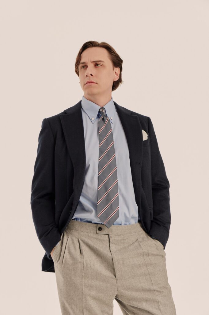 Однобортный Navy Пиджак