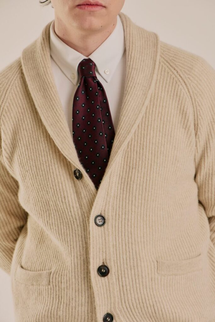 Кардиган с Шалевым Воротником