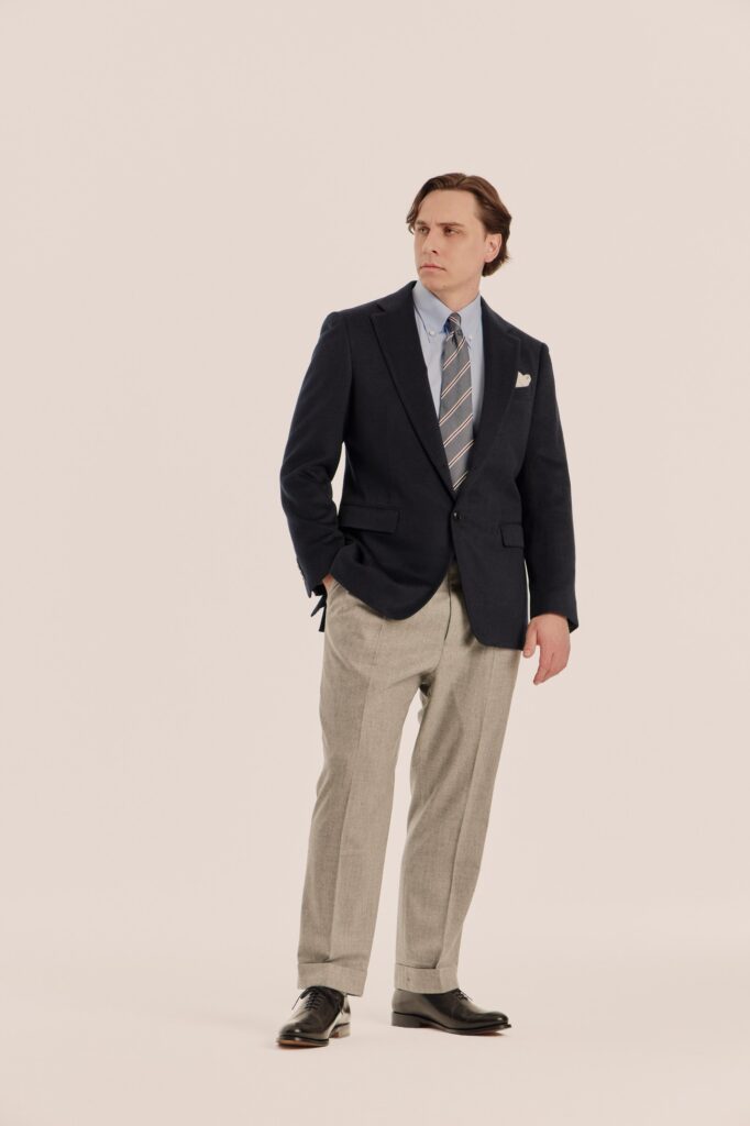 Однобортный Navy Пиджак