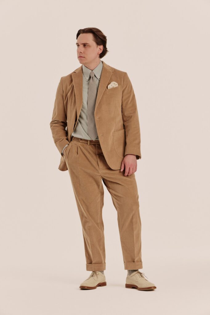 Вельветовый Deconstructed Костюм