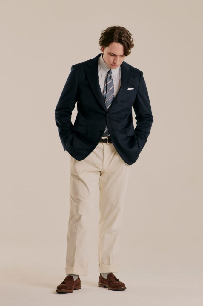 Вельветовые Молочные Брюки